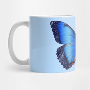Cosmic Blue Butterfly Mug